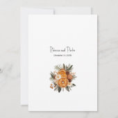 Invitation Boho Winter Wedding Qr code RSVP tout en un (Dos)