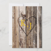 Invitation Boho Wood Sunflower Antlers Mariage rustique (Dos)