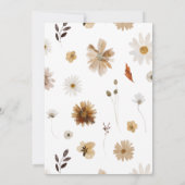 Invitation Boho Woodland Baby shower neutre du genre (Dos)