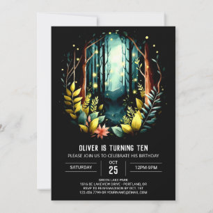 Invitation Boho Woods Printable Woodland Anniversaire