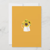 Invitation Boho Yellow Little Sunflower Baby shower (Dos)