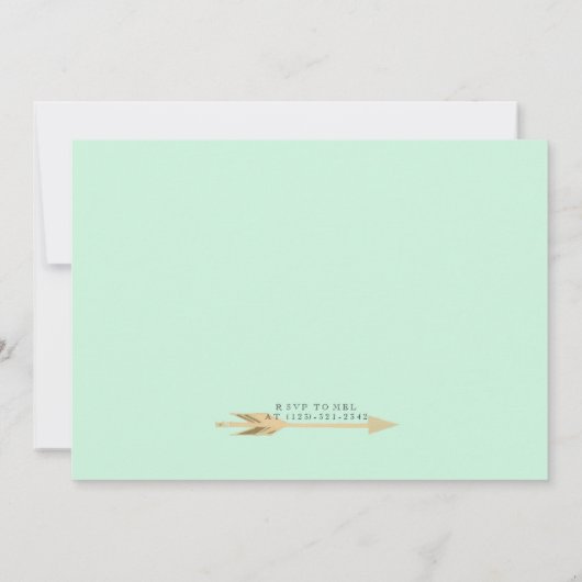 Invitation Boho Young Wild & Three | 3e fête d'anniversaire (Dos)