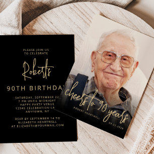 Invitation Boire à la santé de quelqu'un lors d'une fête de 9