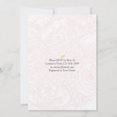 Invitation Boire à manger et Mariage de fête Ananas Golden Co (Dos)