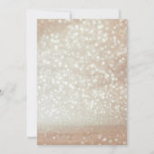 Invitation Boire à manger être joyeux Holiday rose or parties (Dos)