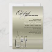 Invitation Boire à manger Soit marié Dîner de répétition Cham (Devant)