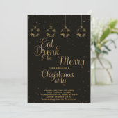 Invitation Boire à manger Soyez Joyeux Noël Fête (Debout devant)