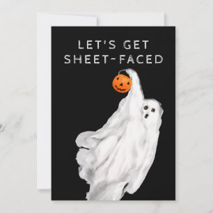 Invitation Boire Amusant Adulte Halloween Fête Fantôme
