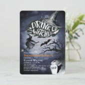 Invitation Boire des sorcières de nuit Bachelorette Party (Debout devant)