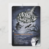 Invitation Boire des sorcières de nuit Bachelorette Party (Devant)