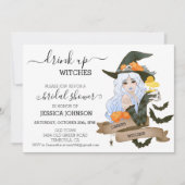 Invitation Boire des sorcières Fête des mariées d'Halloween (Devant)