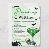 Invitation Boire des sorcières fête d'Halloween (Devant)
