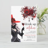 Invitation Boire des sorcières Gothique Bachelorette Party (Debout devant)