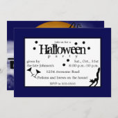 Invitation Boire des sorcières Halloween (Devant / Derrière)