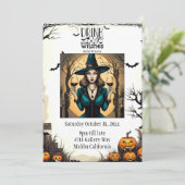 Invitation Boire des sorcières Halloween (Debout devant)