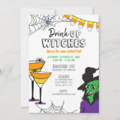 Invitation Boire des sorcières Halloween (Devant)