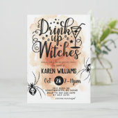 Invitation Boire des sorcières Halloween Bachelorette Party (Debout devant)