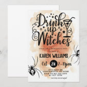 Invitation Boire des sorcières Halloween Bachelorette Party (Devant / Derrière)