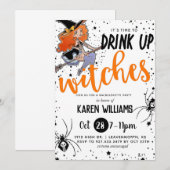 Invitation Boire des sorcières Halloween Bachelorette Party (Devant / Derrière)
