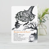 Invitation Boire des sorcières Halloween Bachelorette Party (Debout devant)