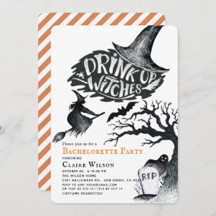 Invitation Boire des sorcières Halloween Bachelorette Party