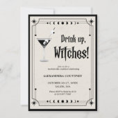 Invitation Boire des sorcières Halloween Bachelorette Party I (Devant)
