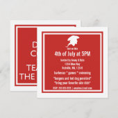 Invitation BOIRE DU CAFÉ JETER DU THÉ DANS LE PORT Party (Devant / Derrière)