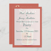 Invitation Boire du Whisky Vintage Enregistrer la Date (Devant / Derrière)