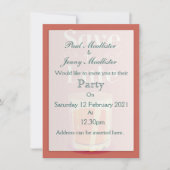 Invitation Boire du Whisky Vintage Enregistrer la Date (Devant)