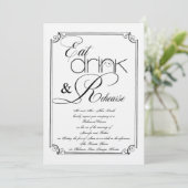 Invitation Boire et répéter la répétition Mariage (Debout devant)