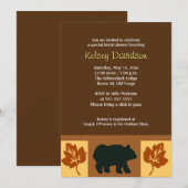 Invitation BOIRE Rustic Lodge style 5x7 Fête des mariées Invi (Devant / Derrière)