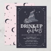 Invitation Boire sorcière sorcière Casquette Halloween Party (Devant / Derrière)