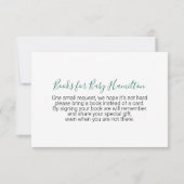 Invitation Bois Animaux Baby shower de verdure Demande de rés (Dos)