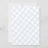 Invitation Bois Animaux Blue Boy Baby shower Drive-by (Dos)