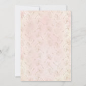 Invitation Bois Animaux Boho Pastel Girl 1er anniversaire (Dos)