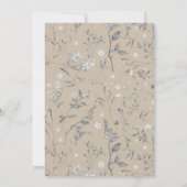 Invitation Bois Animaux Champignons Jardin 1er anniversaire (Dos)