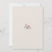 Invitation Bois Animaux Enchantés Bois Baby shower mignon (Dos)