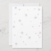 Invitation Bois Animaux Snowman Winter Boy Baby shower (Dos)