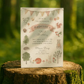 Invitation Bois aquarelle | Amis de la forêt