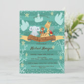 Invitation Bois, Baby shower d'animaux forestiers (Debout devant)