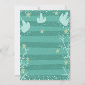 Invitation Bois, Baby shower d'animaux forestiers (Dos)