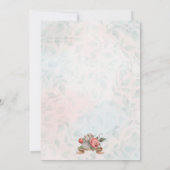 Invitation Bois Bébé Animaux Whimsical (Dos)