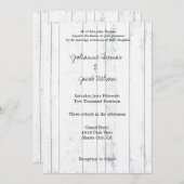 Invitation Bois blanc (Devant / Derrière)