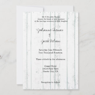 Invitation Bois blanc