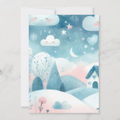 Invitation Bois Blanc Eléphant Anniversaire Premier 1er Anniv (Dos)