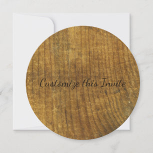 Invitation Bois, Bois ancien en bois inspiré de la planche en