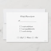 Invitation Bois, Campagne Rustique, RSVP personnalisé, Répons (Dos)