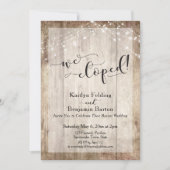 Invitation Bois Clair Rustique & Lumières, Nous nous sommes M (Devant)