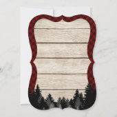 Invitation Bois de bambou de bambou de bambou Baby shower en  (Dos)