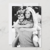 Invitation Bois de bouleau blanc Grange rustique Mariage phot (Dos)